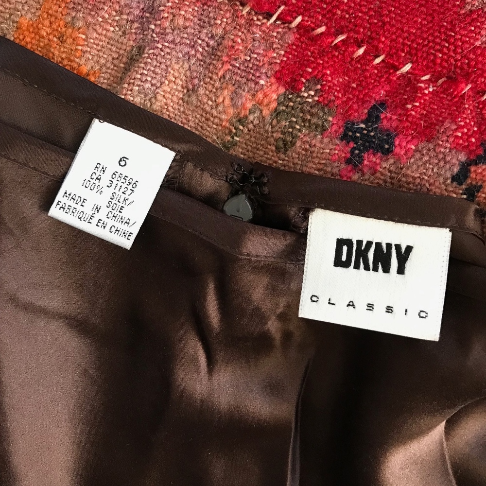 DKNY Classic silk maxi skirt
